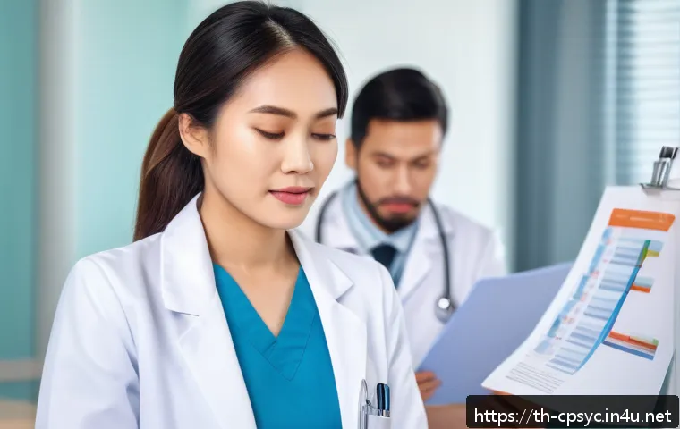 임상심리사 자격증의 효용성 - A professional clinical psychologist in a modern Thai hospital setting, wearing smart business attir...